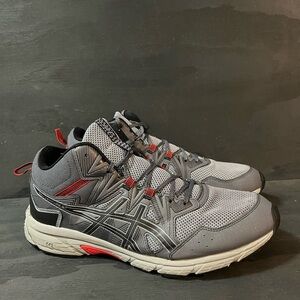 Asics Gel-Venture 8 MT Men Size 14 Mid Running Shoes Gray Mesh Sneakers 1011A993